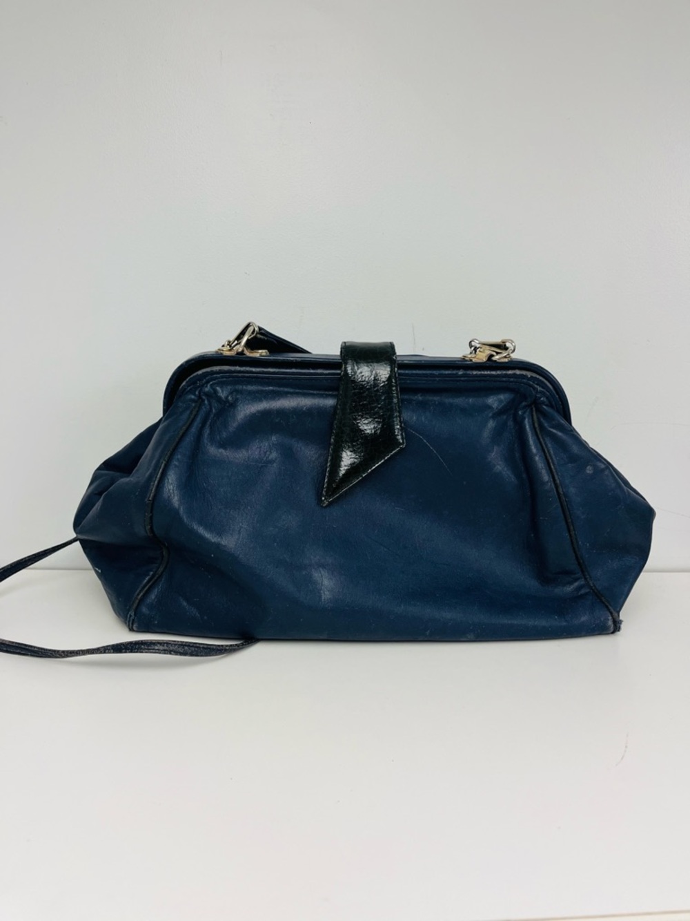 Vintage VERY PRELOVED Navy Blue Doctors Bag by BUENO